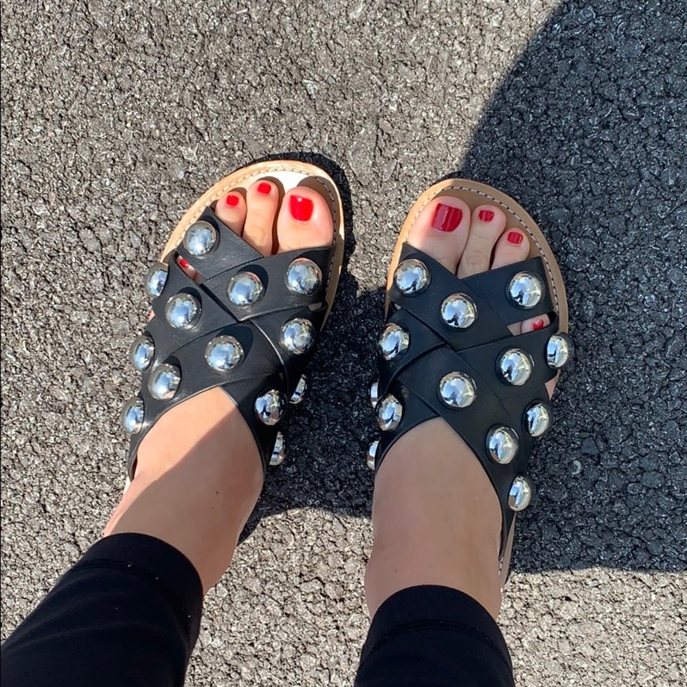 Marc Fisher studded sandals size 5.1/2
